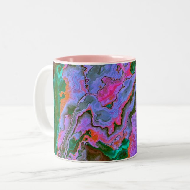 Tasse 2 Couleurs Marbre aigre (Devant gauche)