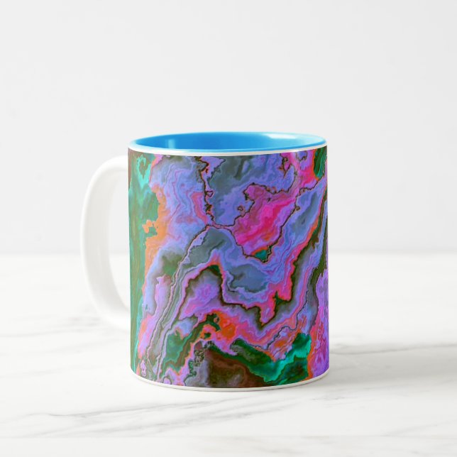 Tasse 2 Couleurs Marbre aigre (Devant gauche)