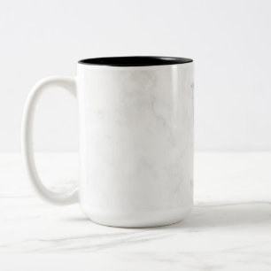 Tasse 2 Couleurs Marbre Blanc