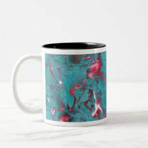 Tasse 2 Couleurs Marbre torride à Aqua