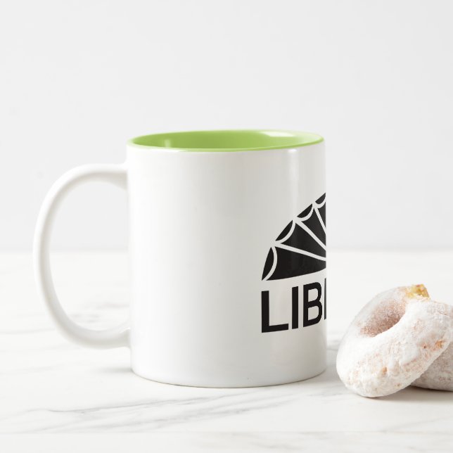 Tasse 2 Couleurs Marcellus Township Wood Memorial Library Coffee Mu (Avec donut)