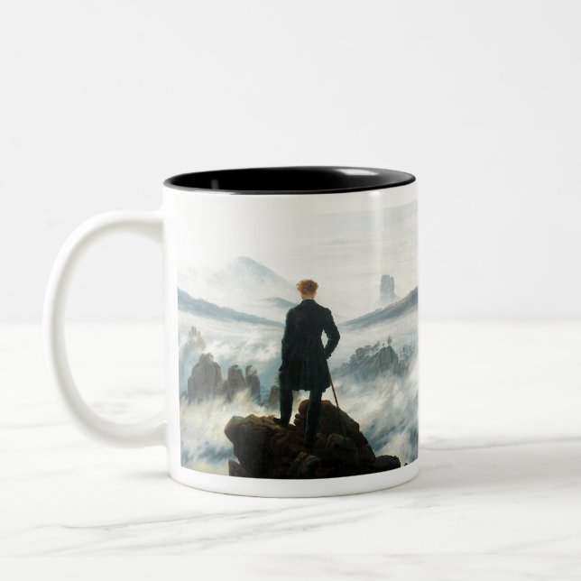 Tasse 2 Couleurs Marche au-dessus de la mer des brouillards (Gauche)