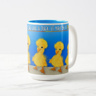 TASSE 2 COULEURS MARCHE COMME UN CANARD, MUG, C'EST PEUT-ÊTRE UN CA