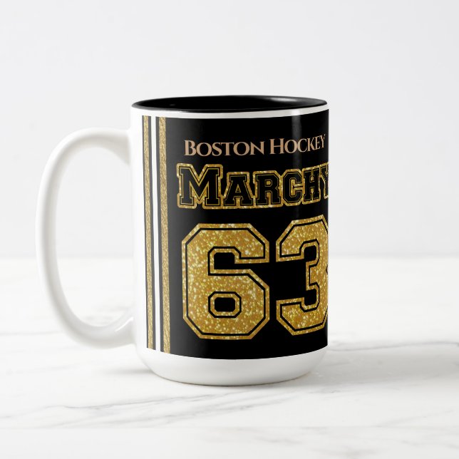 Tasse 2 Couleurs Marche de hockey de Boston 63 (Gauche)