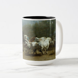 Tasse 2 Couleurs Marché du cheval (par Rosa Bonheur)