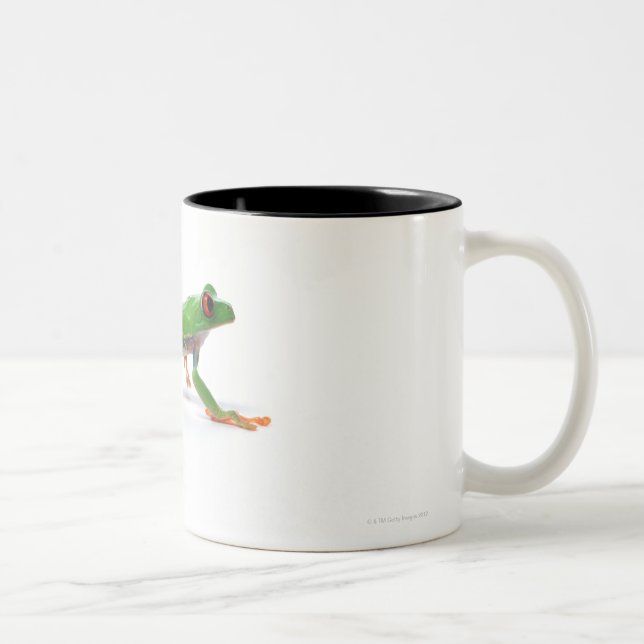 Tasse 2 Couleurs Marche observée par rouge de grenouille d'arbre (Droit)