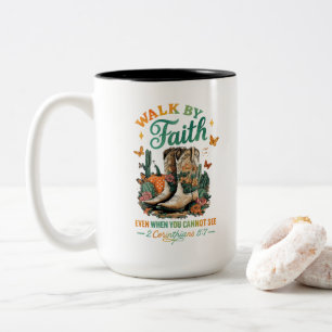 Tasse 2 Couleurs Marche Par La Foi...
