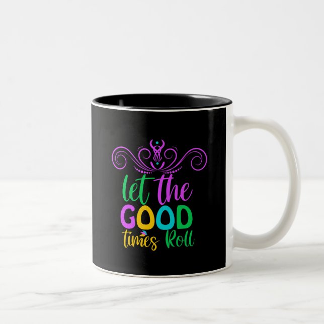 Tasse 2 Couleurs Mardi gras | Let The Good Times Roll (Droit)