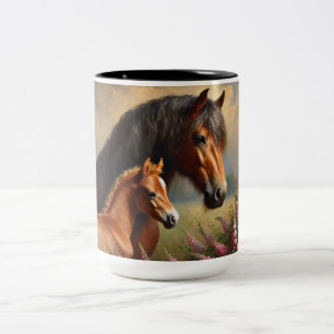 Tasse 2 Couleurs Mare de Baie avec une peinture Fleur sauvage de Fo