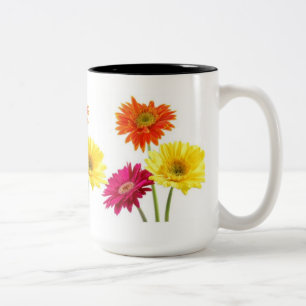 Tasse 2 Couleurs Marguerites de Gerbera