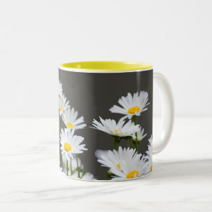 Tasse 2 Couleurs Marguerites sur Grey