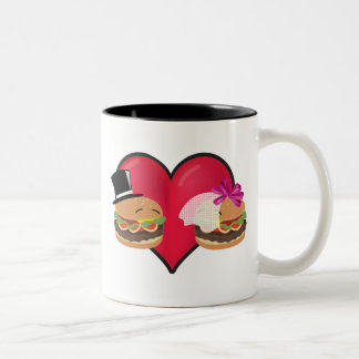 Tasse 2 Couleurs Mariage d'hamburger -- Jeu de mots d'ASL