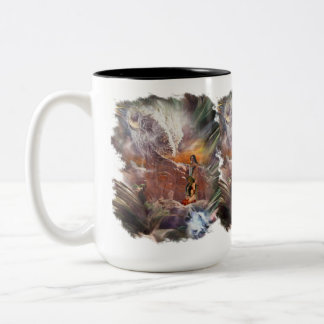 Tasse 2 Couleurs Mariage indien américain Night Vignette