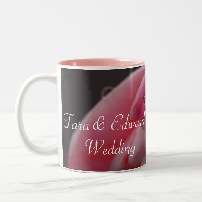 Tasse 2 Couleurs Mariage rose Rose Raindrop (Gauche)