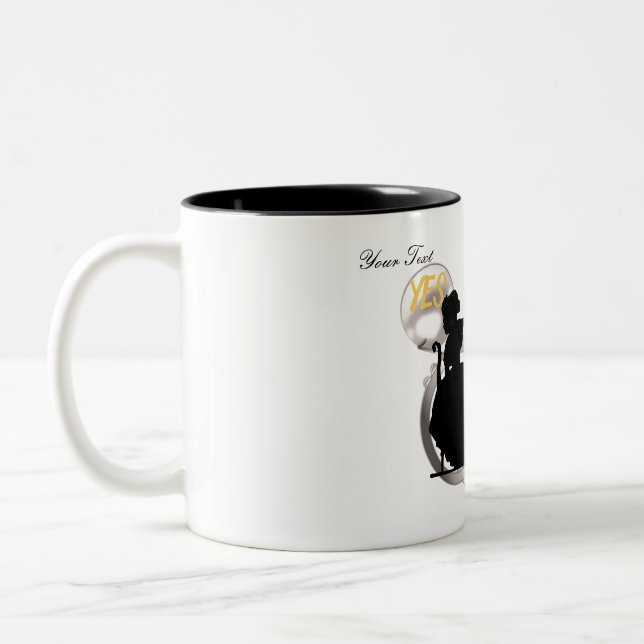 TASSE 2 COULEURS MARIÉ (Gauche)