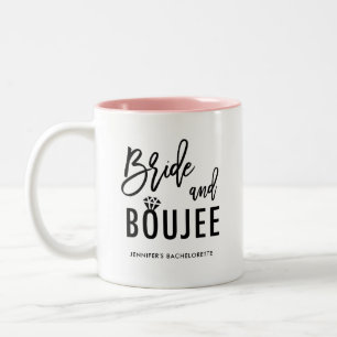 Tasse 2 Couleurs Mariée et Boujee Enterrement de Vie de Jeune Fille