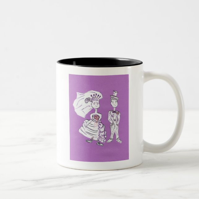 Tasse 2 Couleurs Mariée et salle (Droit)
