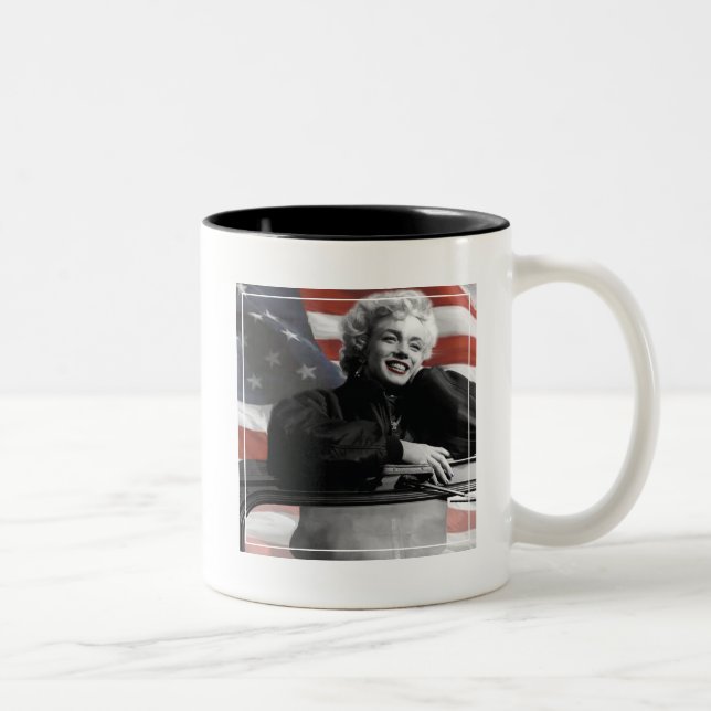 Tasse 2 Couleurs Marilyn patriote (Droit)