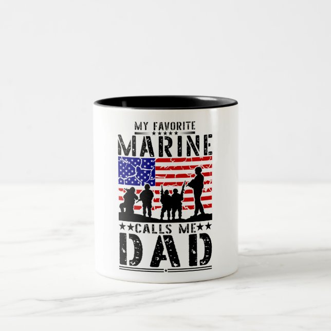 Tasse 2 Couleurs Marine Papa (Centre)