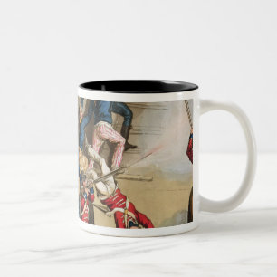 Tasse 2 Couleurs Marins britanniques embarquant un homme de guerre,
