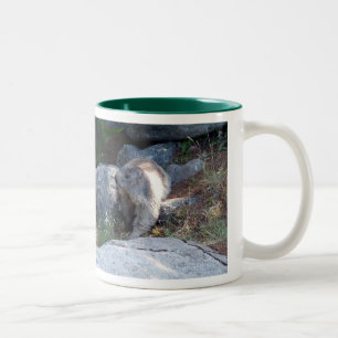 Tasse 2 Couleurs Marmotte mignonne — muqueuse suisse