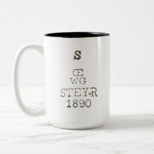 Tasse 2 Couleurs Marquages de preuve de fusil Gewehr M1888 allemand