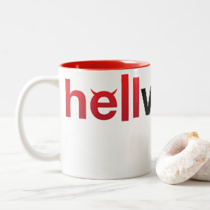 Tasse 2 Couleurs Marque verbale Red & Black hellvetica