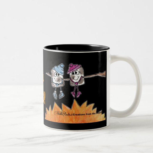 Tasse 2 Couleurs Marshmallows grillés (Droit)