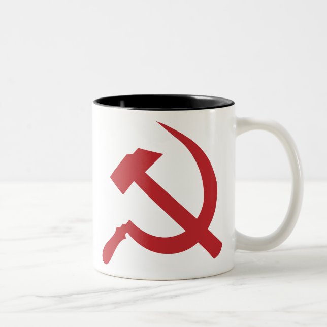 Tasse 2 Couleurs marteau et faucille de l'URSS de cccp (Droit)