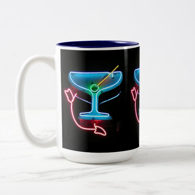 Tasse 2 Couleurs Martini bleu (Gauche)