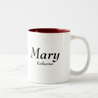 Tasse 2 Couleurs Mary, Katherine