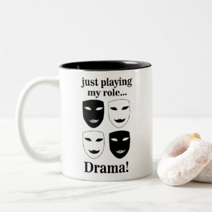 Tasse 2 Couleurs Masque de Théâtre Théâtre Drame Théâtre Acteur