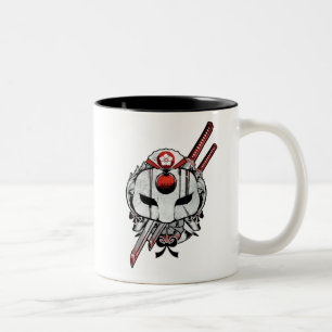 Tasse 2 Couleurs Masque du peloton Katana de suicide et art de