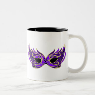 Tasse 2 Couleurs Masque masqué royal violet