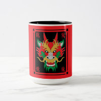 Masques de dragon chinois Art asiatique