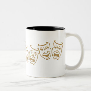 Tasse 2 Couleurs Masques simples de drame