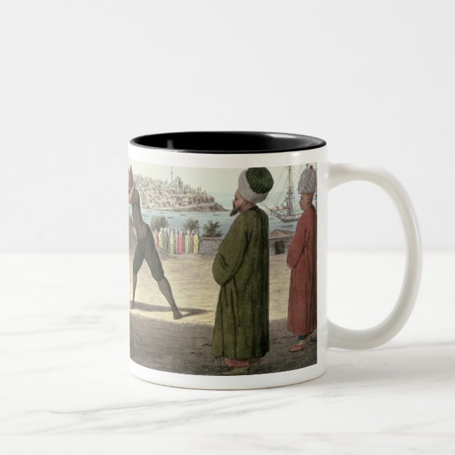 Tasse 2 Couleurs Match de catch, Constantinople (la semaine sur le (Droit)