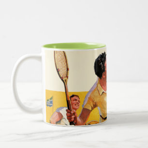 Tasse 2 Couleurs Match de tennis de doubles