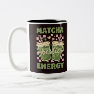 Tasse 2 Couleurs MATCHA Bestie - Tee graphique pour amateurs de thé