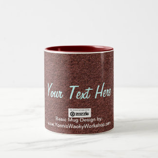 Tasse 2 Couleurs Matériel Jean Bleu, votre texte ici