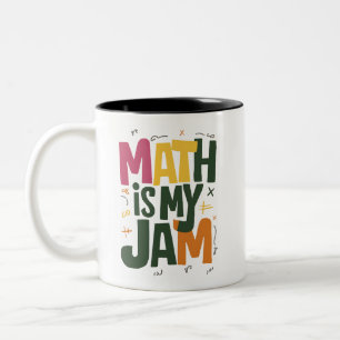 Tasse 2 Couleurs Math Groovy est ma jambe Premier Jour De Rentree S