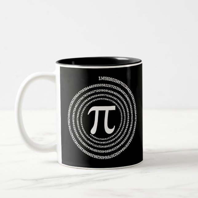 Tasse 2 Couleurs Mathématiques Pi Mathématiques Pi Math (Gauche)