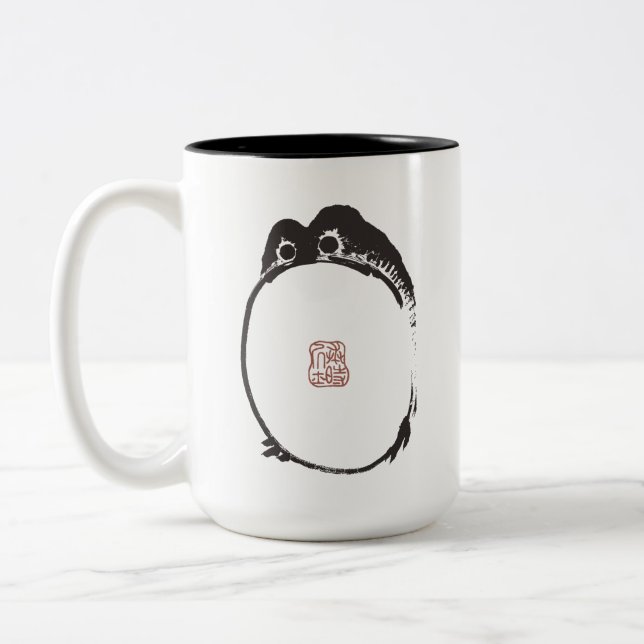 Tasse 2 Couleurs Matsumoto Hoji Frog Sad Melancholy Artiste japonai (Gauche)