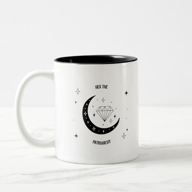 Tasse 2 Couleurs Maudire le patriarcat (Gauche)