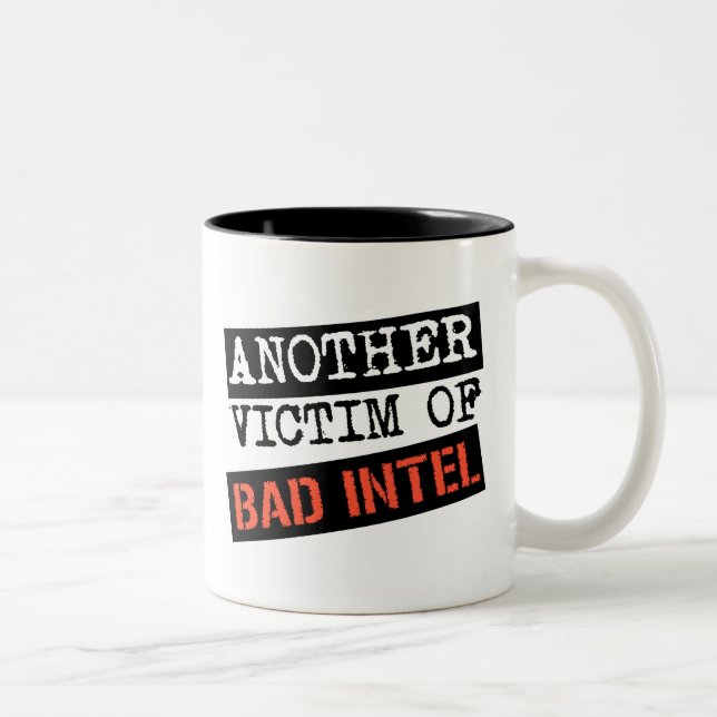 Tasse 2 Couleurs MAUVAIS INTEL attaquent (Droit)
