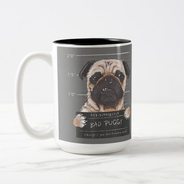 Tasse 2 Couleurs Mauvaise charge Puggy Vous ne voulez pas connaître (Gauche)