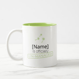 Tasse 2 Couleurs Mauvaise herbe arrive mignon cynique pissenlit Drô