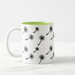 Tasse 2 Couleurs Mauvaise herbe arrive mignon dandelion cynique drô