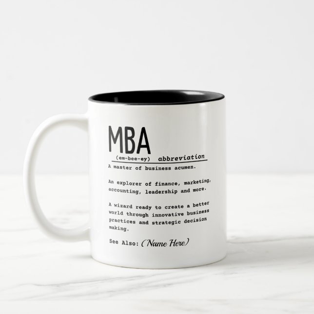 TASSE 2 COULEURS MBA (Gauche)
