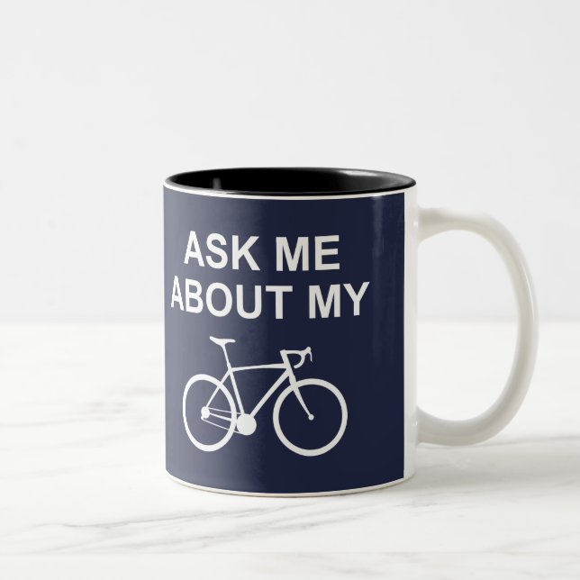 Tasse 2 Couleurs Me Demander Mon Vélo (Droit)